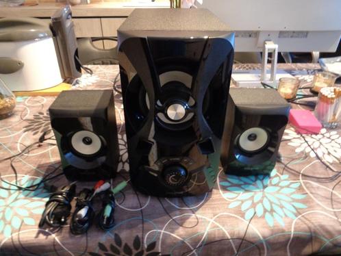 pc geluid met bleuthoot+afstandbediening,,creative., Computers en Software, Pc speakers, Zo goed als nieuw, Audiokanaal 2.1, Ophalen of Verzenden