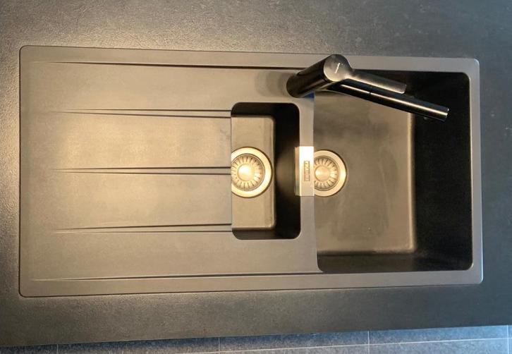 Spoelbak Franke : 100 X 50 cm, Huis en Inrichting, Keuken | Keukenelementen, Zo goed als nieuw, Zwart, Ophalen