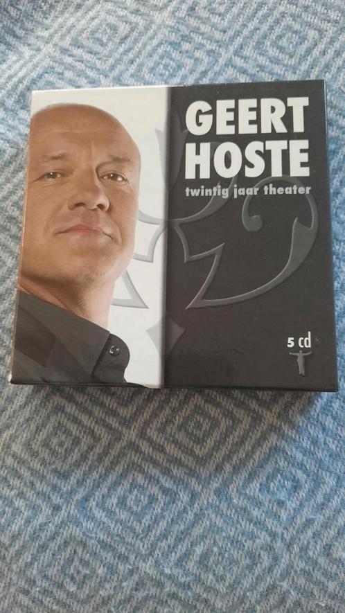 5cd box GEERT HOSTE Twintig jaar theater, Cd's en Dvd's, Cd's | Humor en Cabaret, Zo goed als nieuw, Boxset, Ophalen of Verzenden
