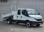 Iveco Daily 35C16 3.0L Kipper met Kist Dubbel Cabine Dubbell, Auto's, Bestelwagens en Lichte vracht, Stof, Gebruikt, Euro 6, 4 cilinders