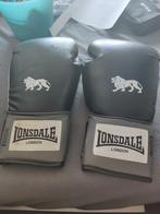 TK : Gants de boxe Lonsdale noirs 16 oz., Sports & Fitness, Gants de boxe, Utilisé, Enlèvement ou Envoi