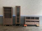 IKEA dressoir met bovenstuk, glazen vitrine en bib kast, Ophalen, Zo goed als nieuw
