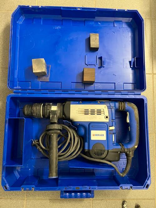 Boorhamer - breekhamer Berner SDS-MAX 1500w, Doe-het-zelf en Bouw, Gereedschap | Boormachines, Zo goed als nieuw, Boor- en/of Breekhamer