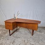 Peter Løvig Nielsen Boomerang desk vintage teak Deens bureau, Ophalen, Gebruikt, Bureau