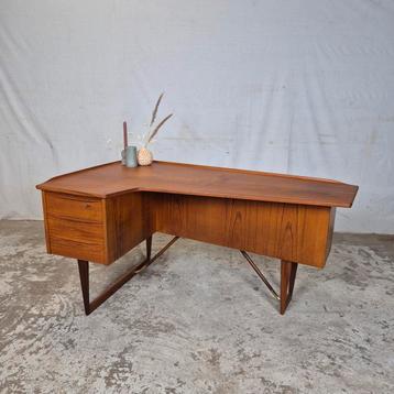 Bureau Boomerang Peter Løvig Nielsen Bureau danois vintage e, Enlèvement, Utilisé, Bureau