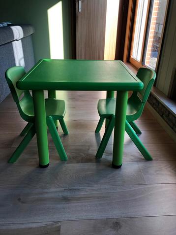 Kindertafel met stoelen, Enlèvement, Comme neuf, Table(s) et Chaise(s)