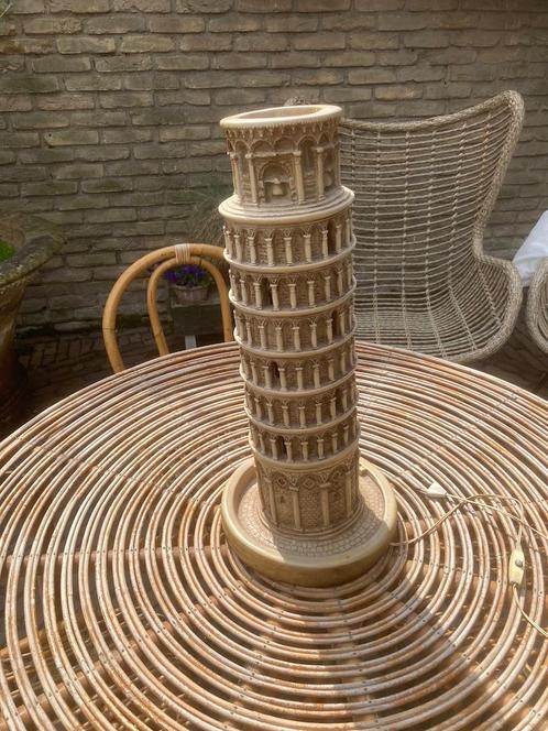 Antieke Albasten Lamp Toren van Pisa Italie groot exemplaar, Antiek en Kunst, Antiek | Verlichting, Ophalen