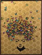 Prachtig nieuw schilderij van Maria la Pan, vlinders, Antiek en Kunst, Kunst | Schilderijen | Modern, Ophalen