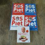 SOS Piet 1 tem 4 en Piet Puur set 5 kookboeken, Boeken, Ophalen of Verzenden