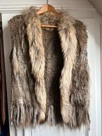Veste sans manche en fourrure, Kleding | Dames, Bodywarmers, Ophalen of Verzenden, Zo goed als nieuw, Maat 38/40 (M), Beige