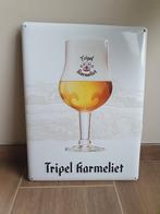 Metaal Reclamebord - Tripel Karmeliet -, Verzamelen, Ophalen of Verzenden, Gebruikt, Reclamebord, Plaat of Schild, Overige merken
