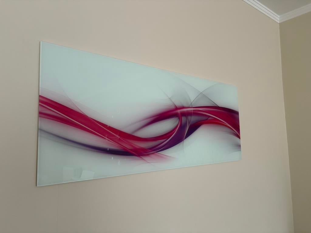 Tableau verre Eurographics 125x50 design moderne rose violet, Enlèvement