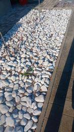 witte sierstenen Carrara 10-12 cm en groter, Tuin en Terras, Grind, Keien en Split, Ophalen, Gebruikt, Wit, Kei