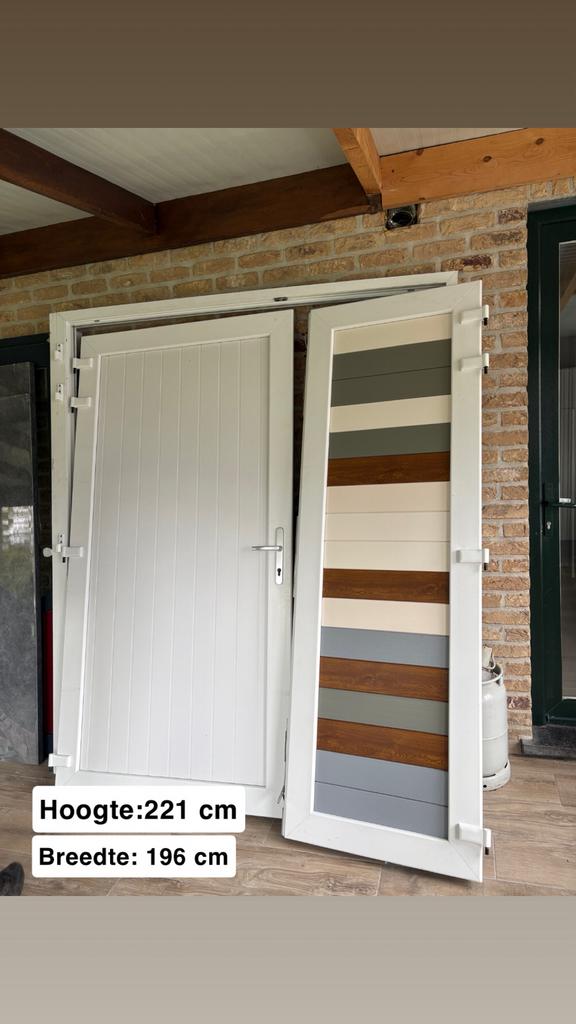 Dubbele pvc deur nieuw, Ophalen, Nieuw