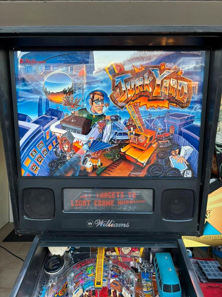 Junk yard flipperkast, Verzamelen, Automaten | Flipperkasten, Zo goed als nieuw, Dot-matrix, Flipperkast, Williams, Ophalen of Verzenden