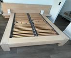 Bed 160x200, Huis en Inrichting, Slaapkamer | Bedden, Ophalen, Gebruikt, Beige, Tweepersoons