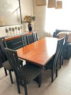 Zwarte eetplaats, Huis en Inrichting, Complete eetkamers, Ophalen, Gebruikt