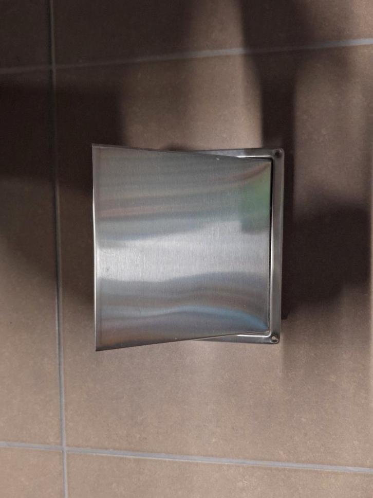 Grille de façade en acier inoxydable 125 mm, Bricolage & Construction, Ventilation & Extraction, Neuf, Enlèvement ou Envoi