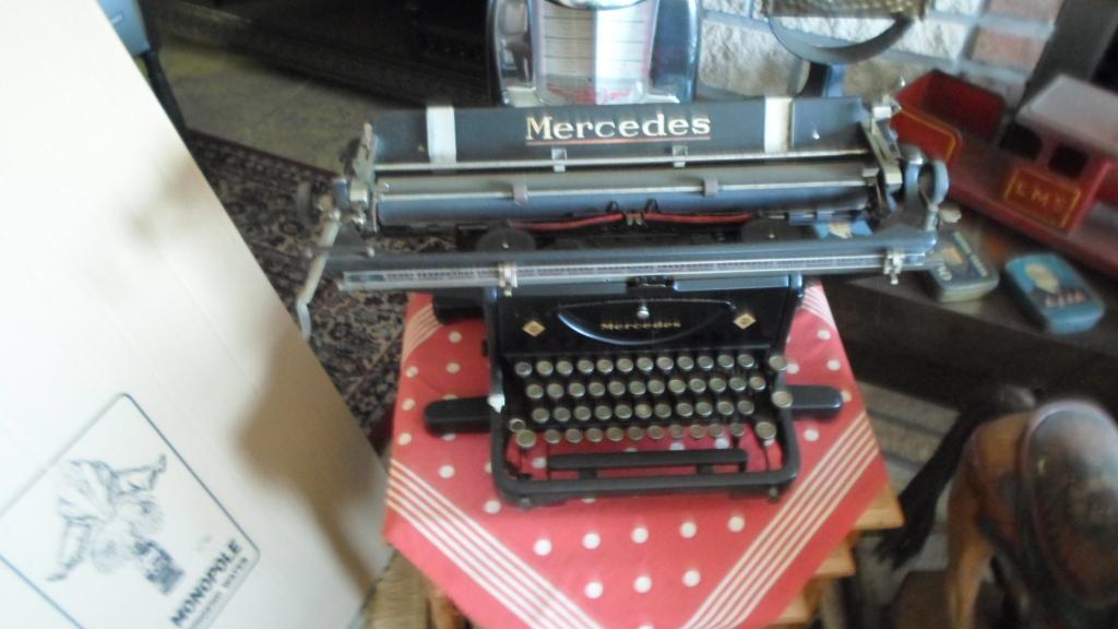 Mercedes schrijfmachine, Antiek en Kunst, Ophalen
