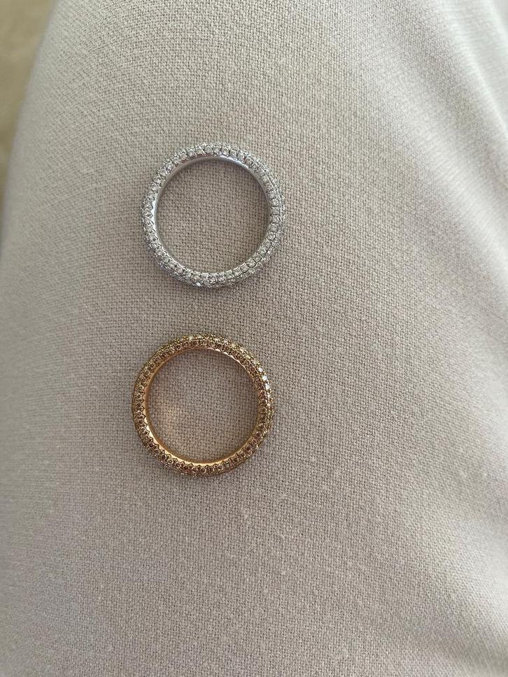 Ring goud, Bijoux, Sacs & Beauté, Bagues, Comme neuf, Femme, 20 ou plus grands, Or, Or, Avec pierre précieuse, Enlèvement