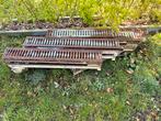 Afvoer goot met rooster 9 stuks, Doe-het-zelf en Bouw, Ophalen, Afvoer, Gebruikt, Minder dan 20 mm
