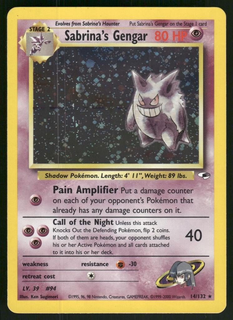 Sabrina's Gengar 14/132 - Gym Heroes (NM), Hobby & Loisirs créatifs, Jeux de cartes à collectionner | Pokémon, Utilisé, Envoi