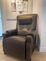 Revilax relaxzetel bruin, Ophalen, Zo goed als nieuw, Bruin leer, 75 tot 100 cm