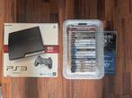 Playstation 3 met 20 games en move controller, Ophalen, 160 GB, Met 1 controller, Slim