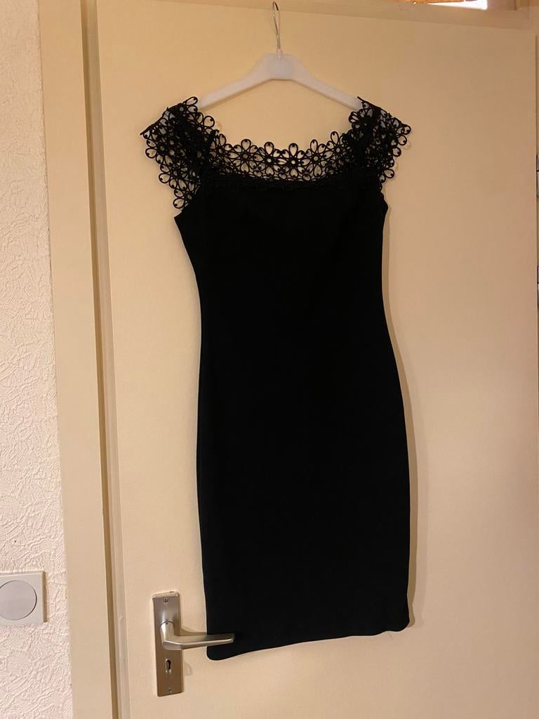 Zwart kleedje, strapless, Ophalen of Verzenden, Zo goed als nieuw, Maat 36 (S), Zwart