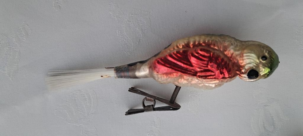 Perroquet ornement de Noël ancien, Divers, Enlèvement ou Envoi