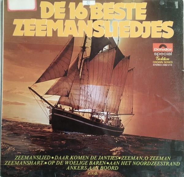 LP/ DE 16 BESTE ZEEMANSLIEDJES, Cd's en Dvd's, Ophalen of Verzenden, Zo goed als nieuw, 12 inch, Levenslied of Smartlap