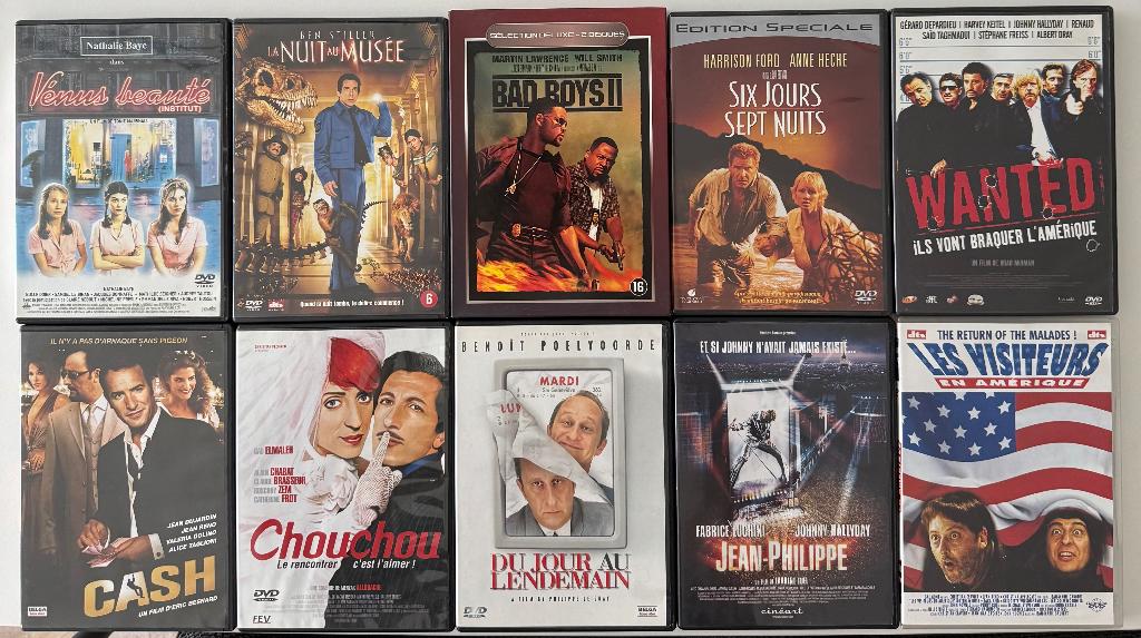 10 DVD Comédie., CD & DVD, DVD | Comédie, Enlèvement, Comme neuf, Comédie d'action