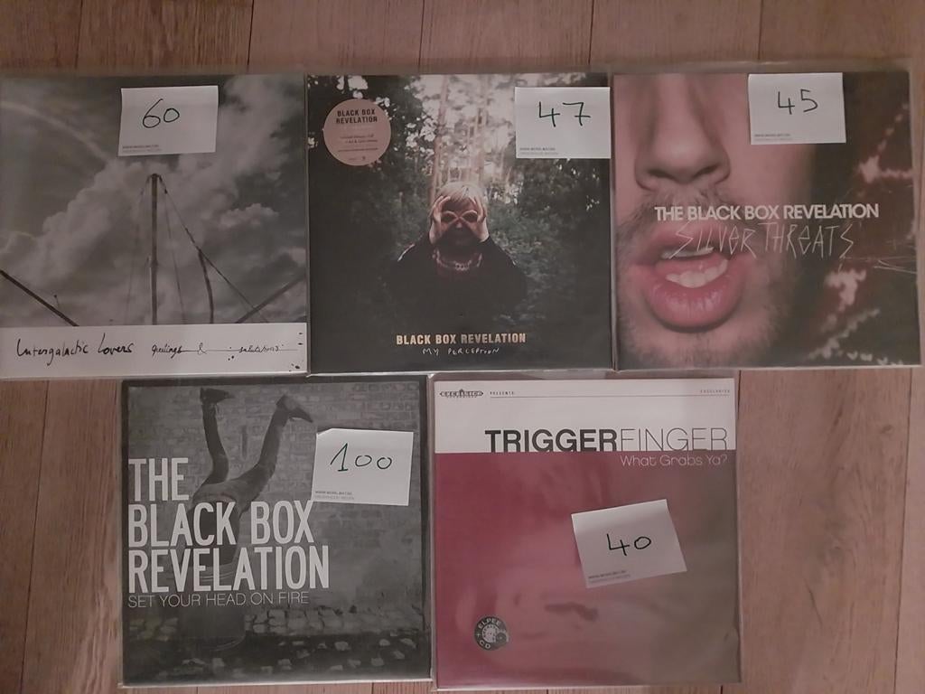 Vinylblack box revelation,intergalactic lovers,triggerfinger, Ophalen of Verzenden