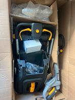 Tondeuse et coupe bordure sans fils avec batterie, Jardin & Terrasse, Enlèvement, Comme neuf, Batterie