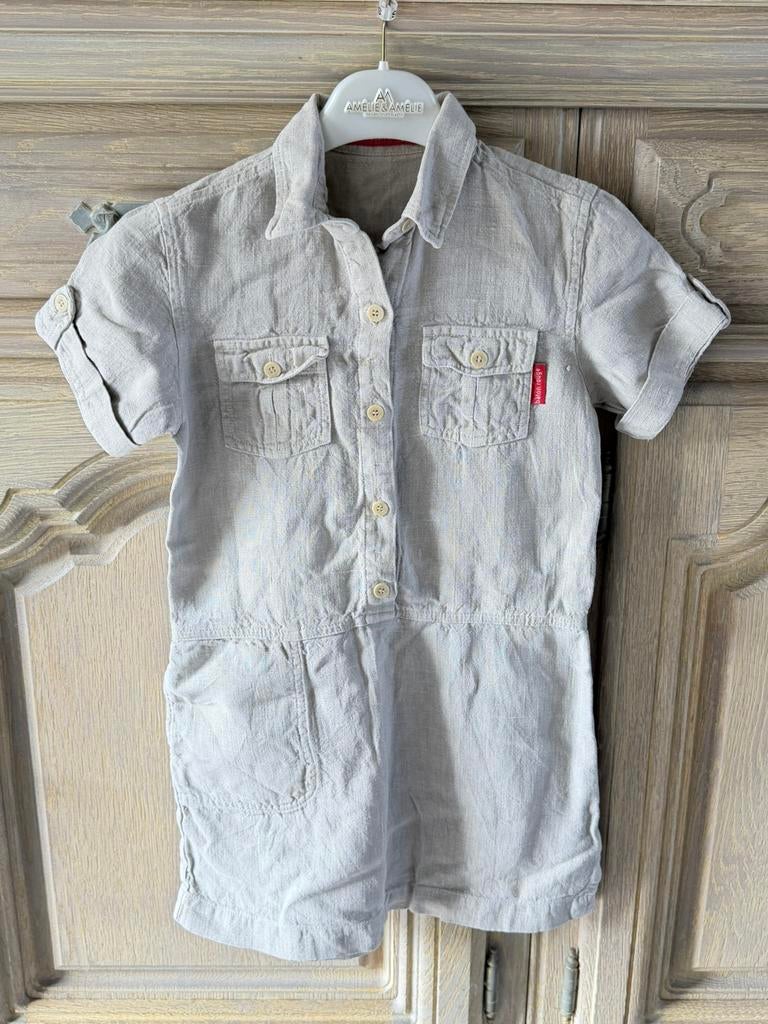 Nouvelle robe d'été en lin (128), Enlèvement, Neuf, Fille, Robe ou Jupe