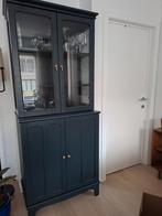 Groene (vitrine/buffet)kast, Huis en Inrichting, Kasten | Buffetkasten, Ophalen, Met deur(en), 100 tot 150 cm, Zo goed als nieuw