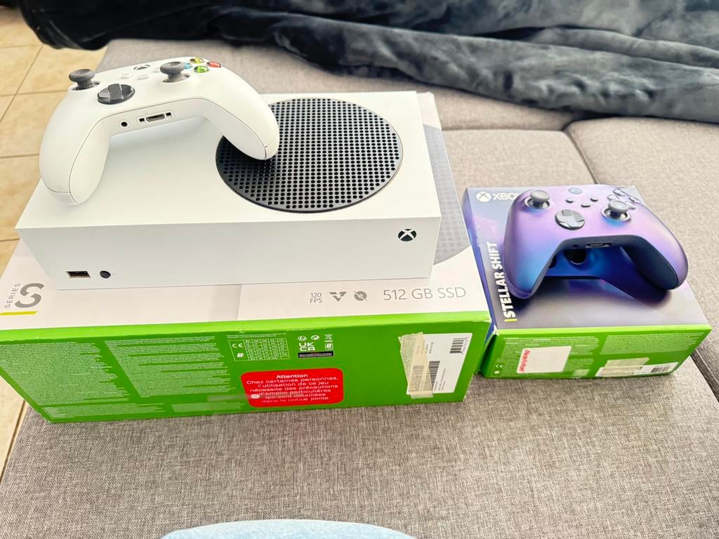 Xbox S pakket + extra controller, Consoles de jeu & Jeux vidéo, Consoles de jeu | Xbox Series X & S, Enlèvement, Comme neuf