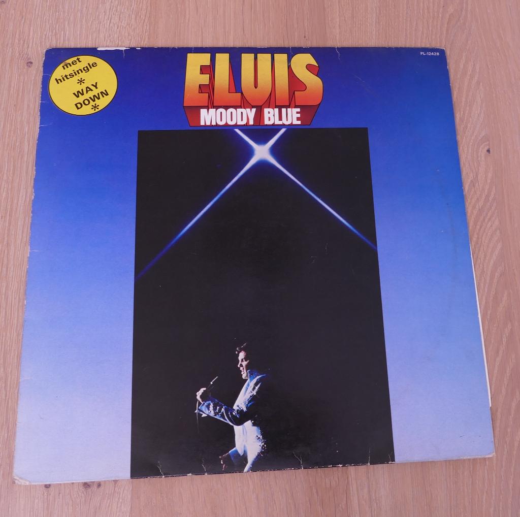 LP  Elvis Presley ‎– Moody Blue, Cd's en Dvd's, Vinyl | Rock, Gebruikt, Poprock, 12 inch, Ophalen of Verzenden