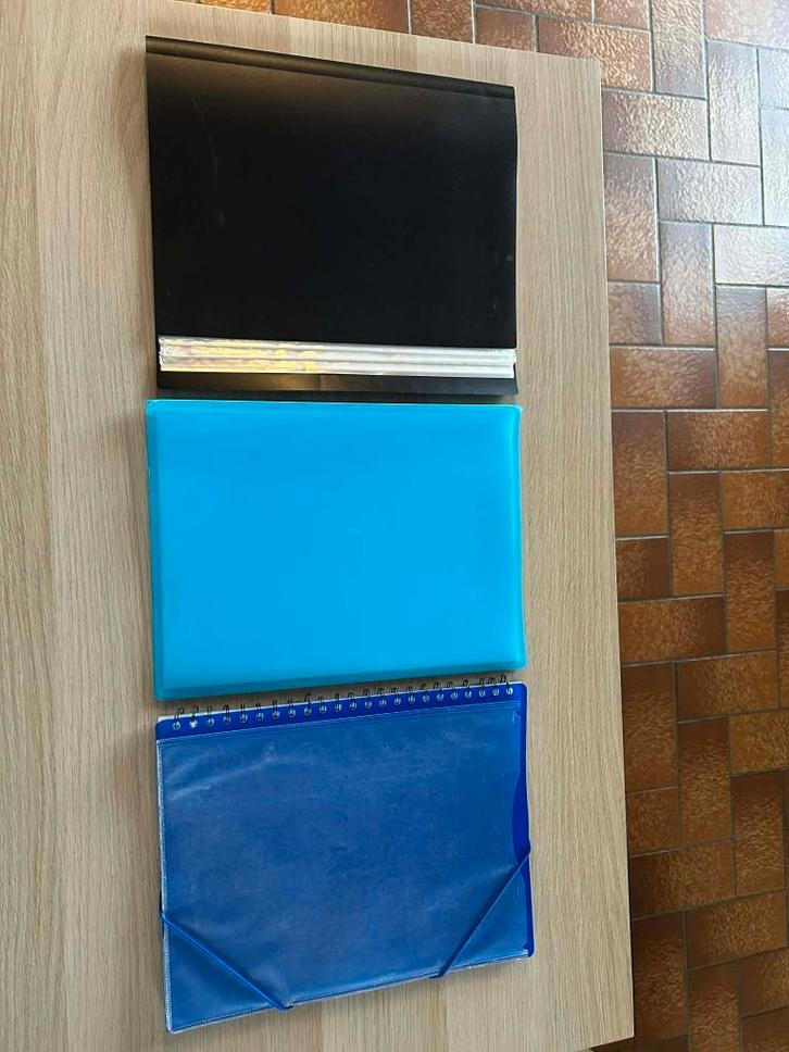 Lot de trois fardes à glissières, Diversen, Schoolbenodigdheden, Gebruikt, Ophalen