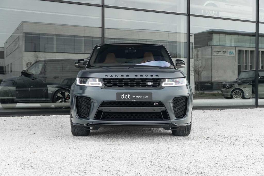Land Rover Range Rover Sport SVR 5.0 V8 SV Matte Colour Pano, Auto's, Land Rover, Automaat, Blauw, Leder, 5 zetels