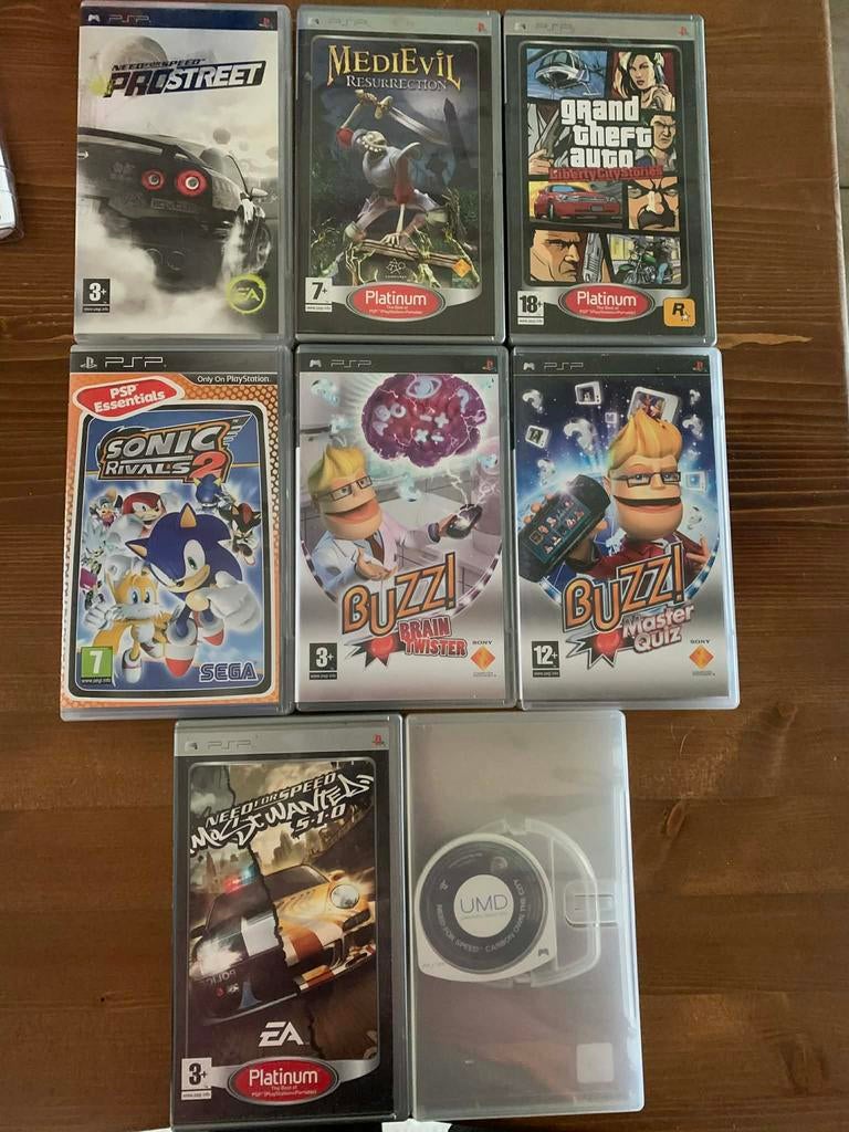 Psp spellen, Games en Spelcomputers, Ophalen, Zo goed als nieuw