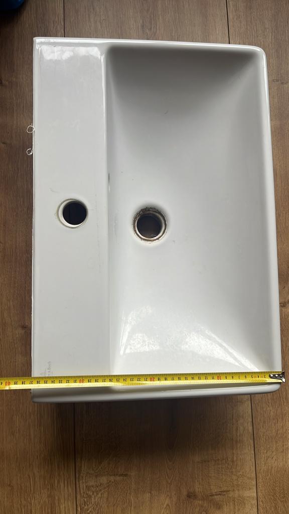 Villeroy & Boch Avento wastafel compact 55x37cm Wit, Ophalen, 50 tot 100 cm, Zo goed als nieuw, Minder dan 100 cm