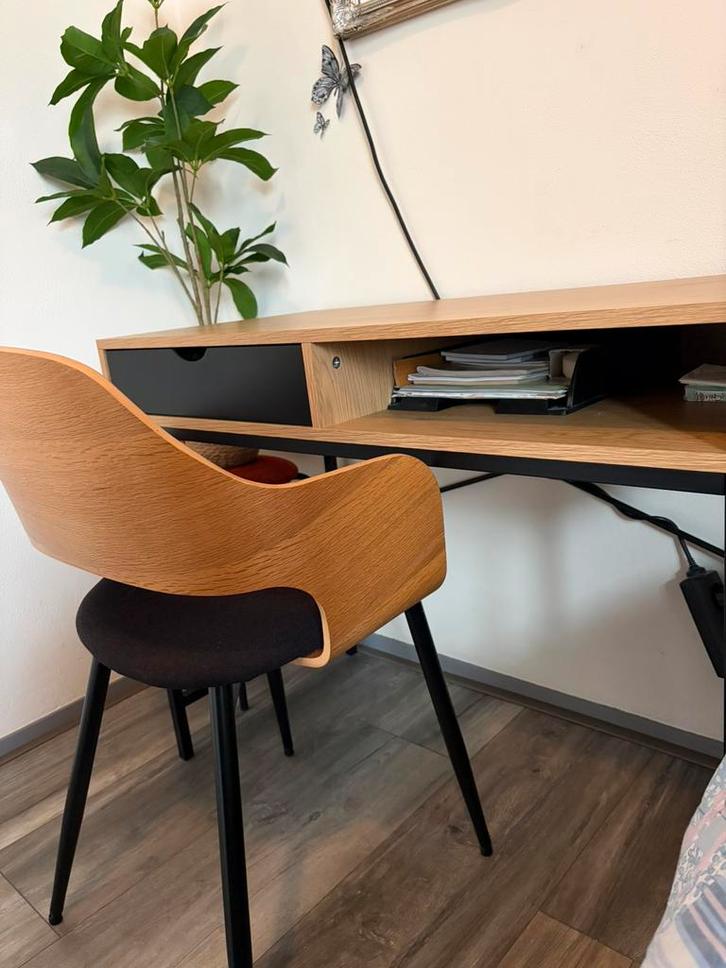 Bureau met stoel, Maison & Meubles, Bureaux, Comme neuf, Jysk, Vintage, Enlèvement