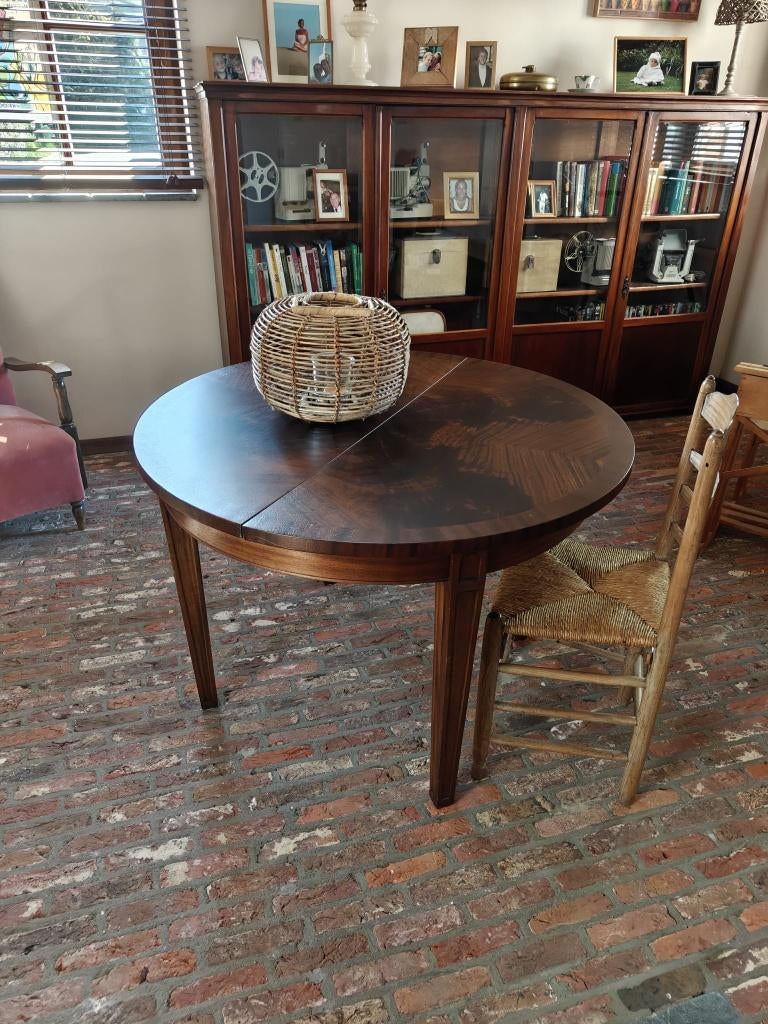 Ronde eettafel, Ophalen, Gebruikt, Rond, Kersenhout