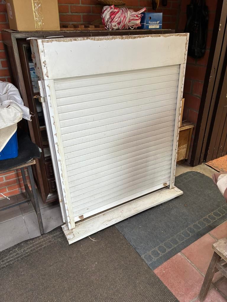 Pvc raam met pvc rolluik, Doe-het-zelf en Bouw, Ophalen, Gebruikt, Wit