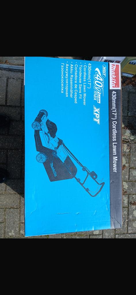 Nieuwe makita 40v 430mm draadloze grasmaaier Prijs €599, Ophalen, Nieuw, 40 t/m 49 cm, Accu-grasmaaier