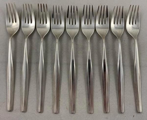 WMF Hannover 9x Verzilverde Dinervork, Huis en Inrichting, Keuken | Bestek, Zo goed als nieuw, Los bestek, Zilver, Verzenden