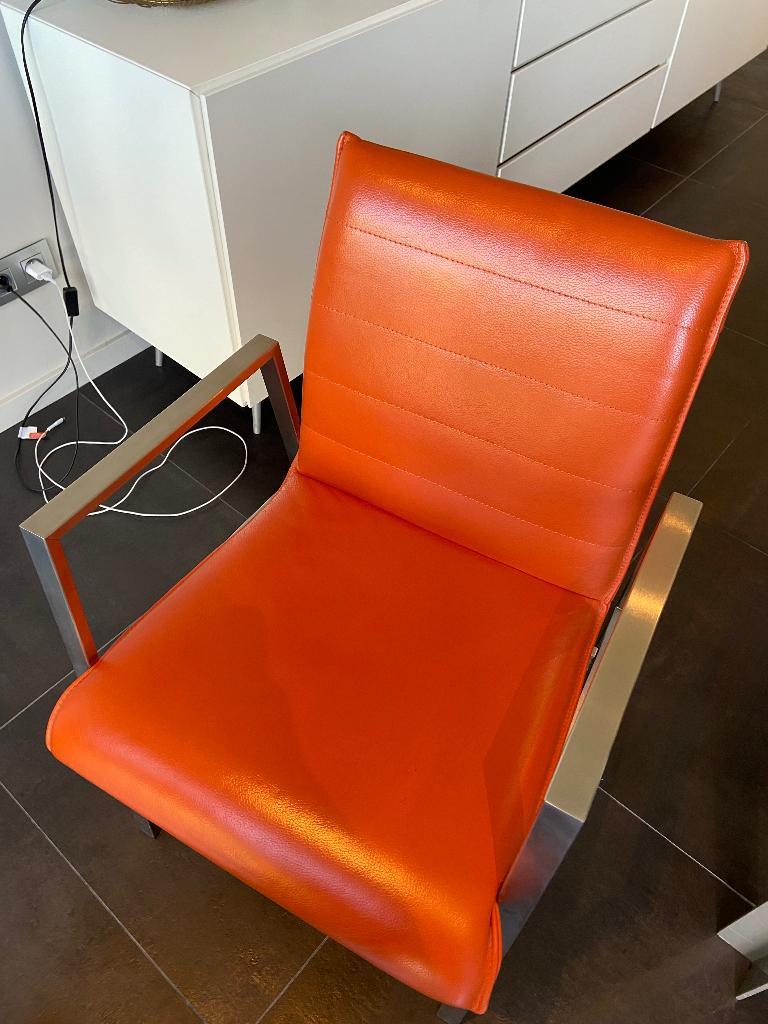 Eetstoelen, Maison & Meubles, Chaises, Autres couleurs, Enlèvement, Cuir, Cinq, Six Chaises ou plus