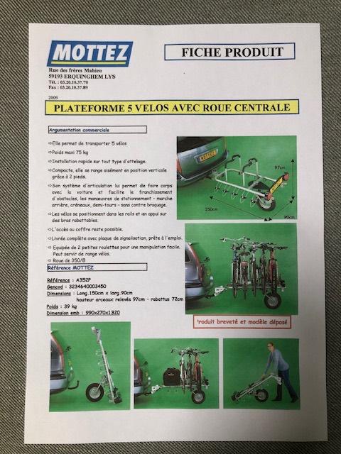 remorque pour 5 vélos, 60 à 80 kg, Pliable, Enlèvement, Utilisé