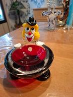 Cloun met asbak murano glas, Ophalen of Verzenden